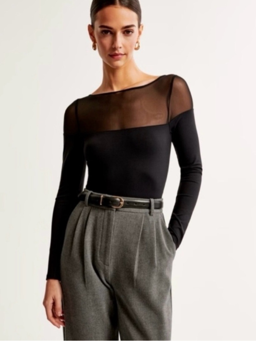 Abercrombie Mesh Bodysuit Size M NWT